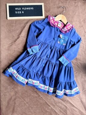 Wild Flowers Blue Dress